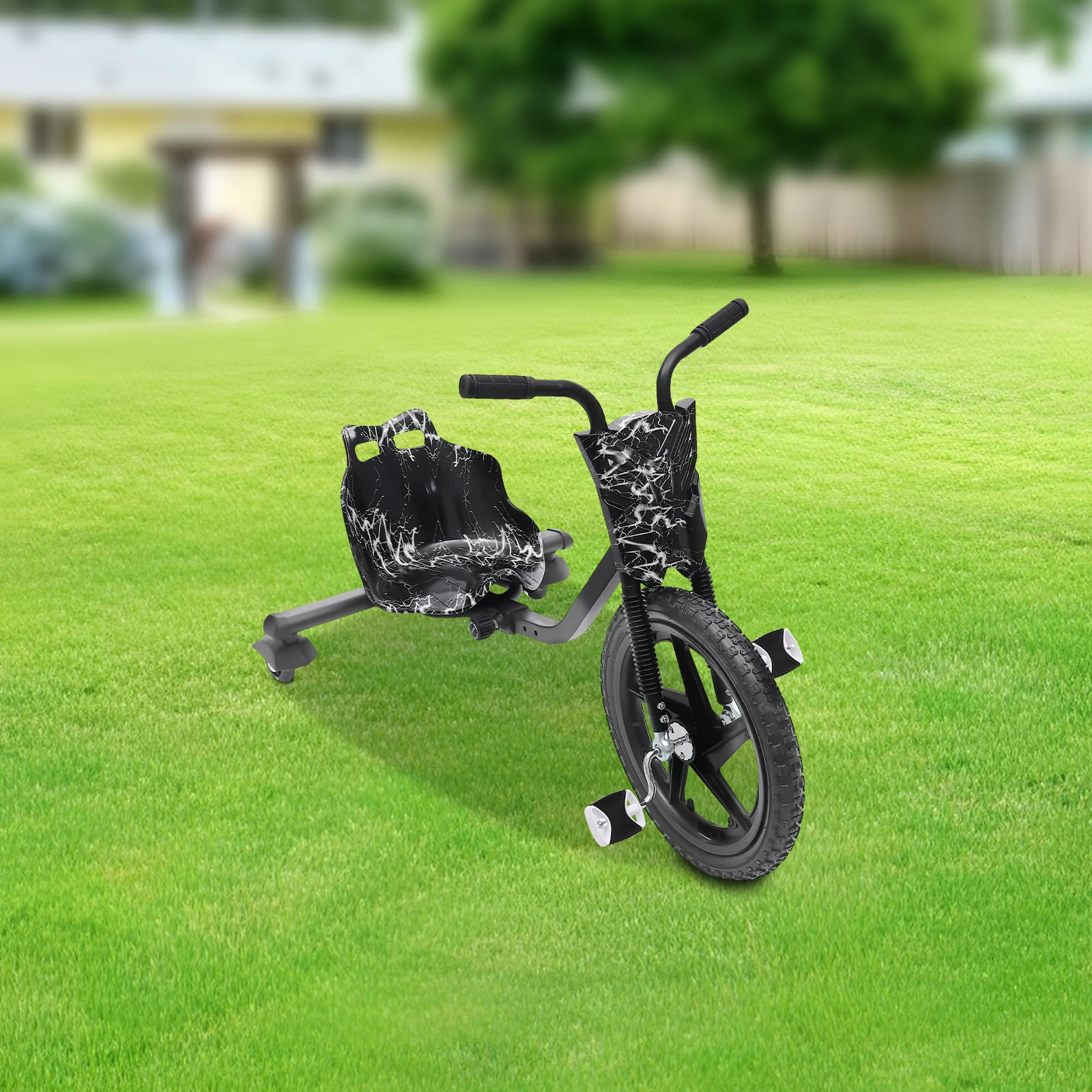 Children’s Tricycle Pedal Tricycle Unpowered Drift Kart Balance Car Drifting Scooter Drifter for 6 years