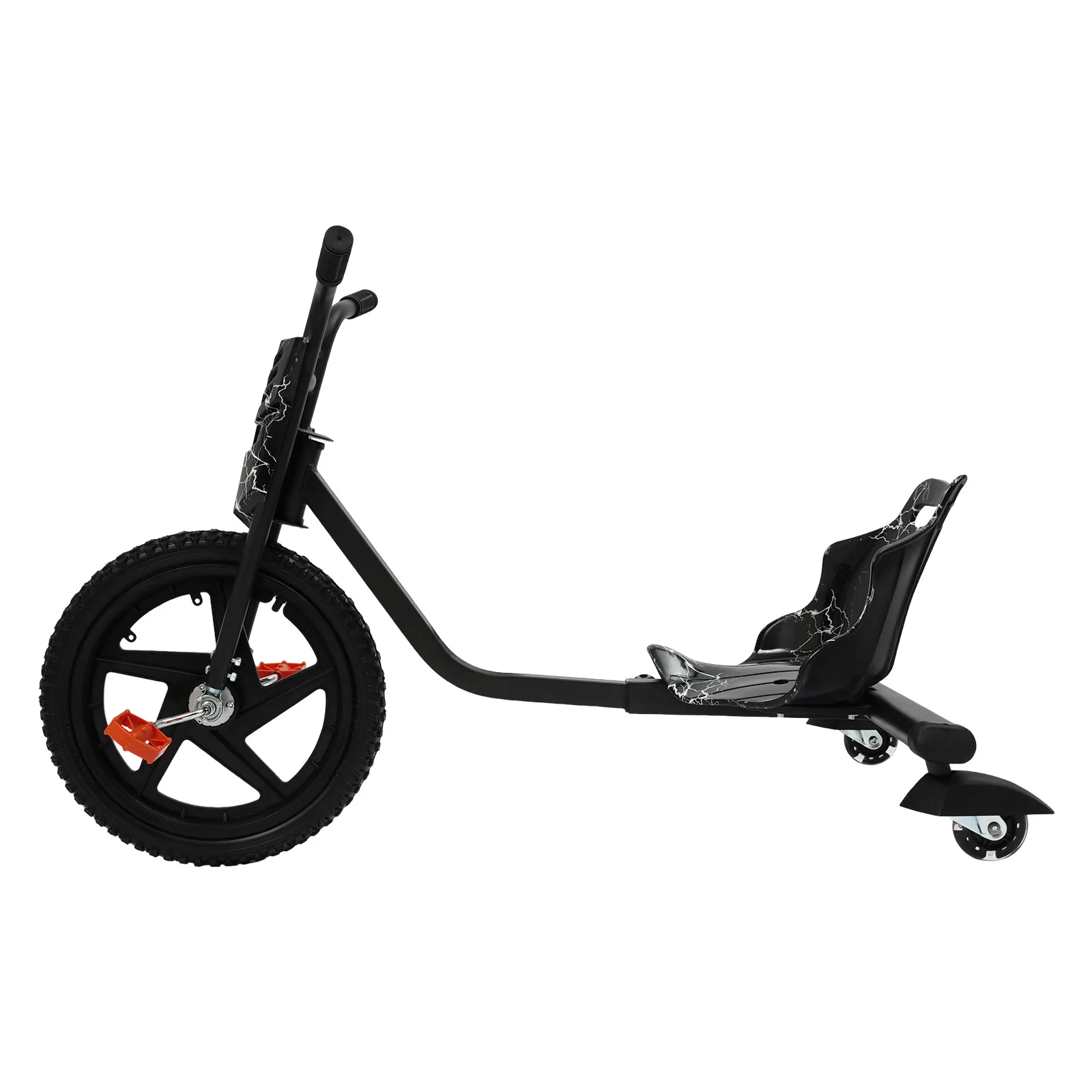 Children’s Tricycle Pedal Tricycle Unpowered Drift Kart Balance Car Drifting Scooter Drifter for 6 years