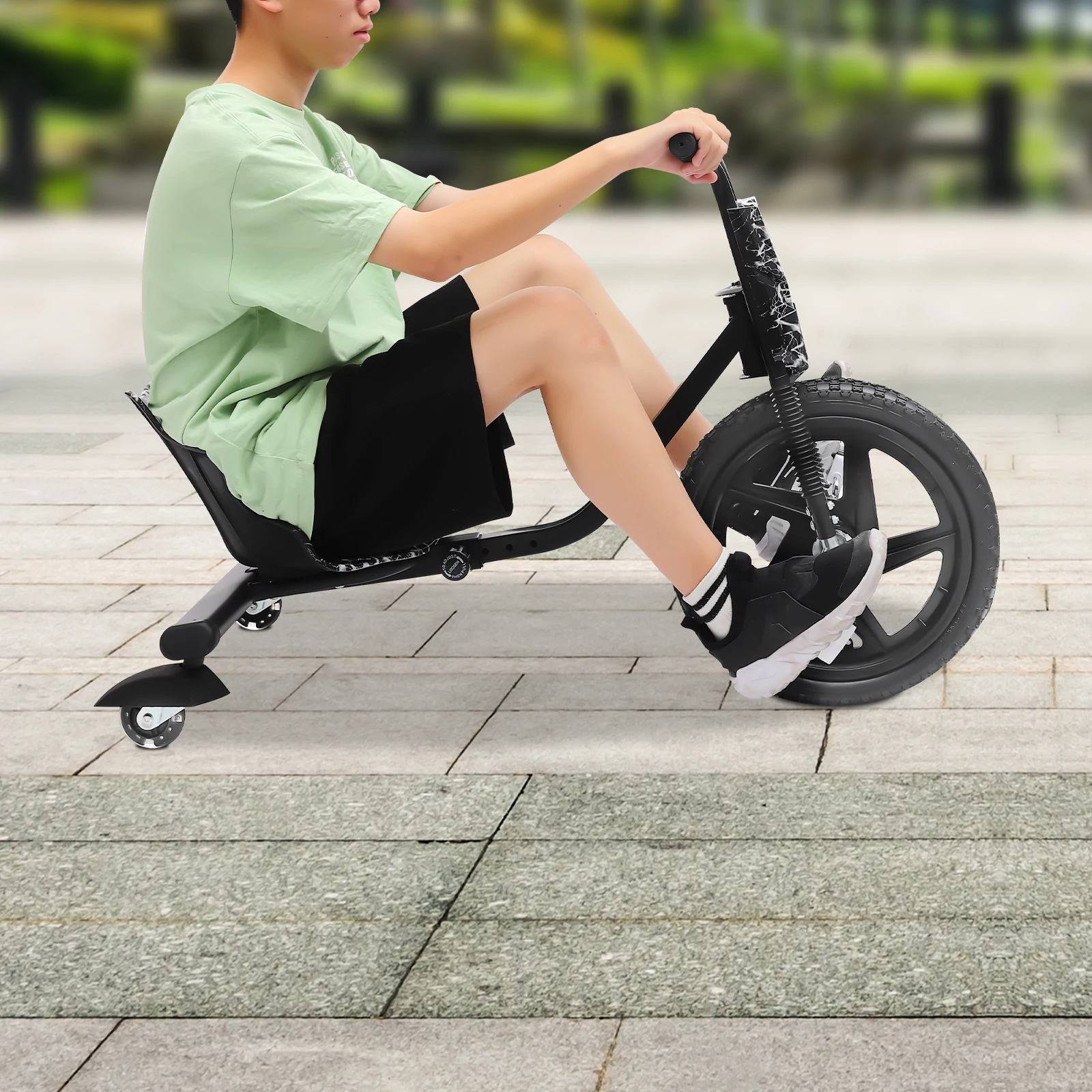 Children’s Tricycle Pedal Tricycle Unpowered Drift Kart Balance Car Drifting Scooter Drifter for 6 years