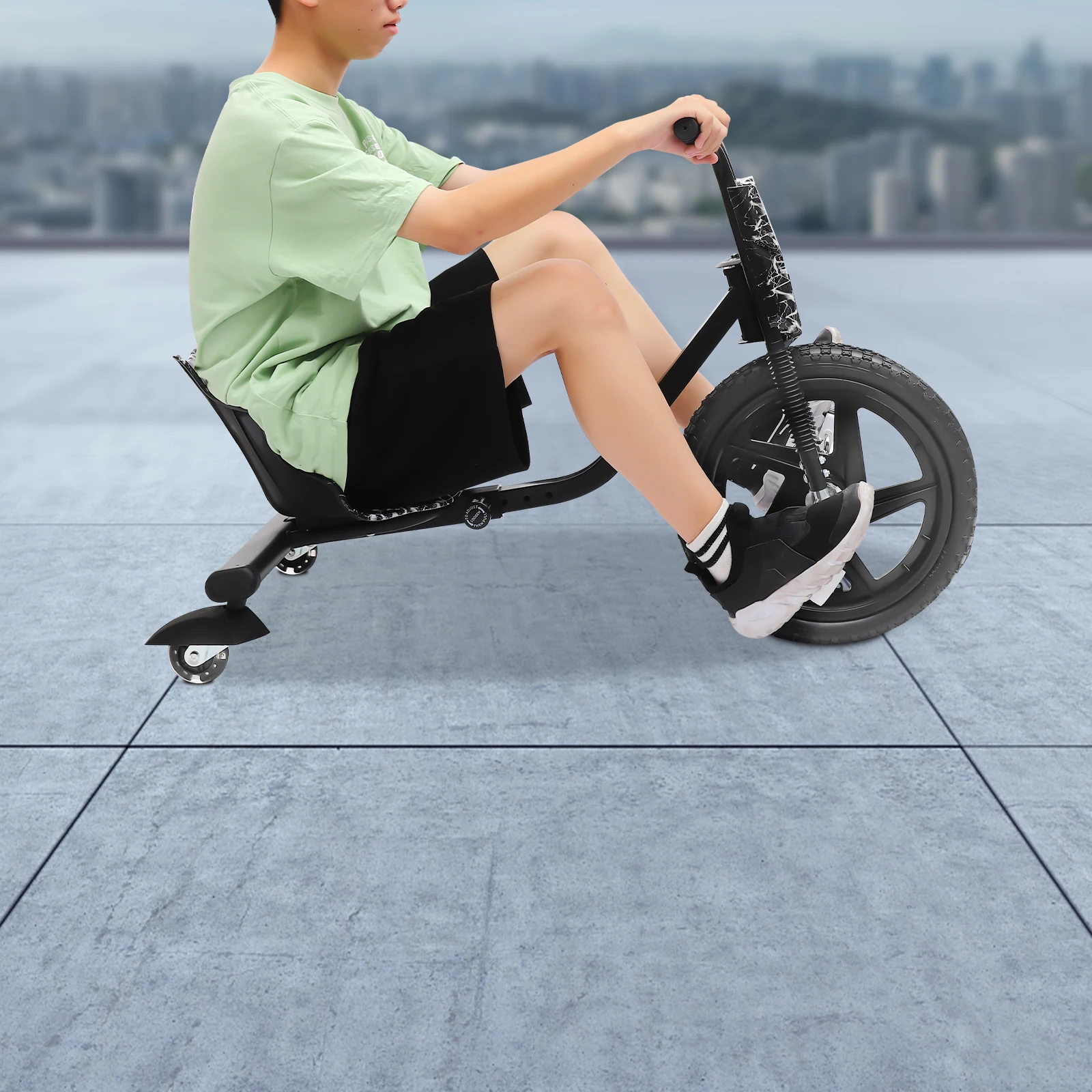 Children’s Tricycle Pedal Tricycle Unpowered Drift Kart Balance Car Drifting Scooter Drifter for 6 years
