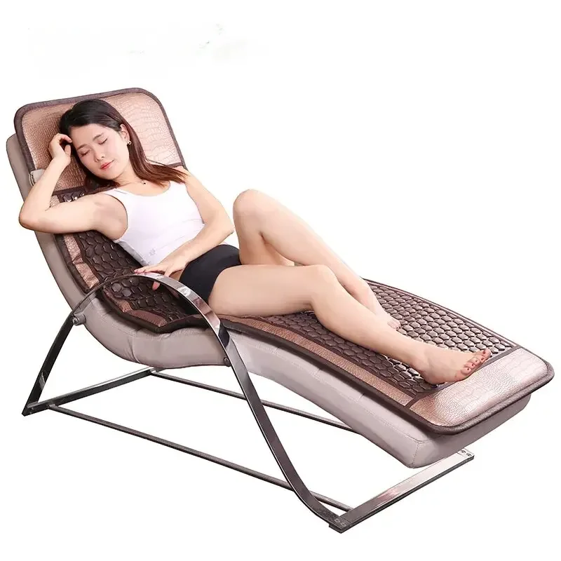 Natural Tourmaline Germanium Stone Mattress Massage Heating Pad Far-Infrared Thermal Stone Therapy 190x80cm Relieve Back Pain