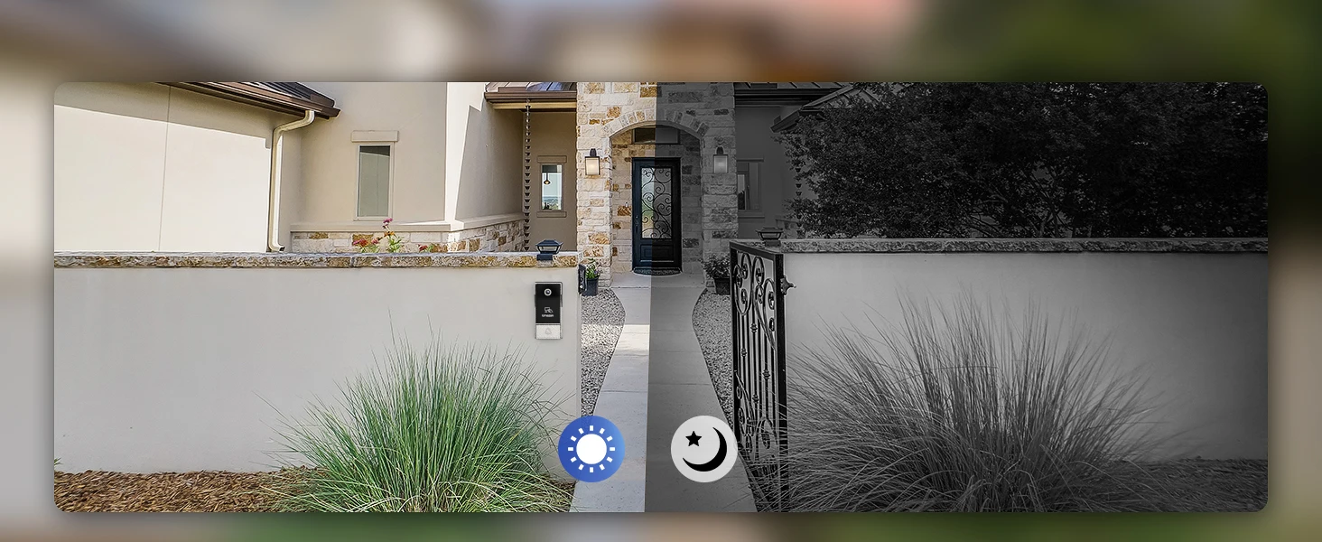 TMEZON 7 Inch Tuya App 1080P Wifi Smart Video DoorPhone Intercom System with Wired Doorbell APP/Password/Card Swipe TouchScreen