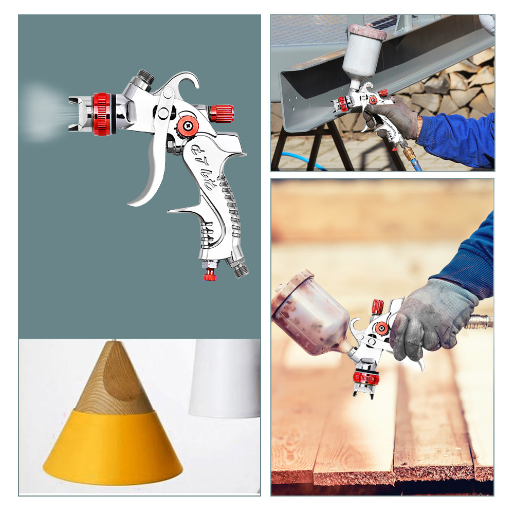 Paint Spray Gun HVLP Gravity Air Spray Gun 1.4/1.7/2.0 mm Nozzles Car Furniture Small Repair Painting Spray Gun