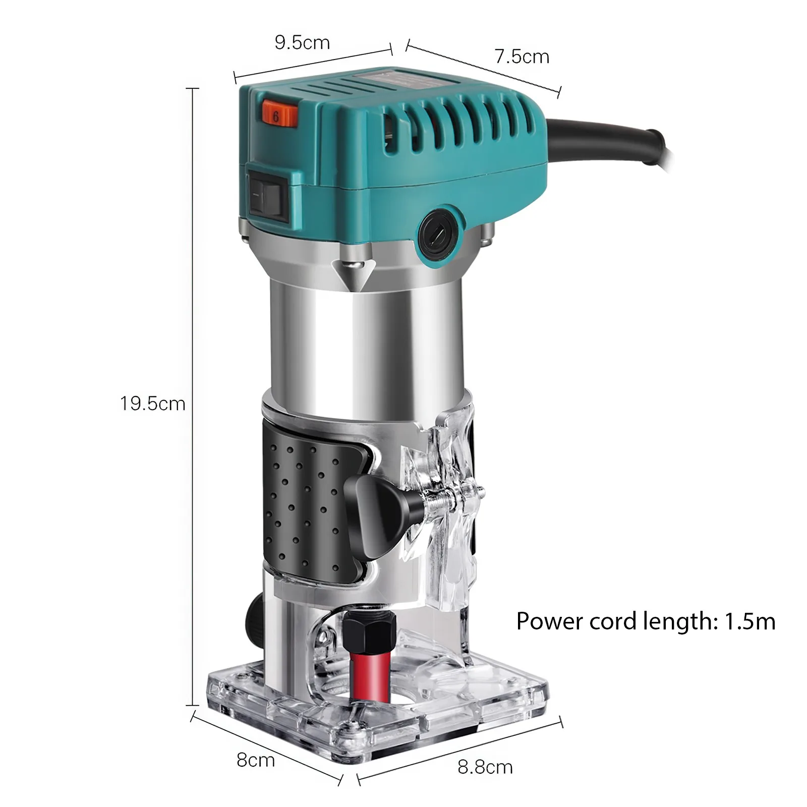 2000W Woodworking Edge Trimming Machine Electric Woodworking Tool Multifunctional Small Chamfering Electric Carving Router Tool