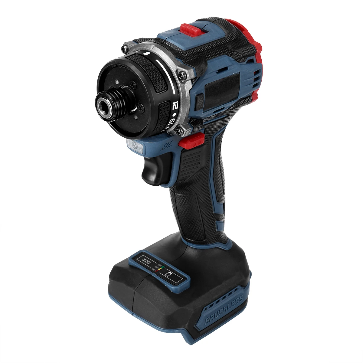 1/4inch 4000rpm Brushless Electric Screwdriver 21+1 Gear Two Speed Cordless Electric Drill Tool For 18v Battery