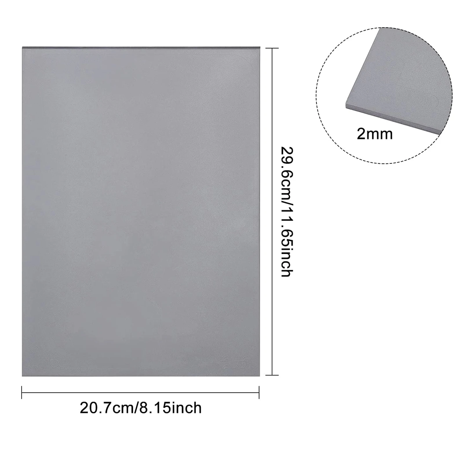 2pcs Laser Rubber/Stamp Rubber Sheet 31x22cm for Laser Engraving Machine to Make Stamping Plate