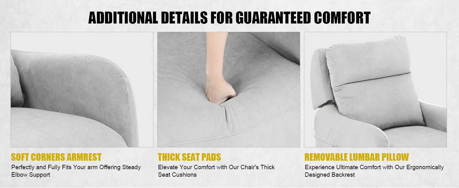 COMHOMA Electric Relax armchair Massage armchair with Power Lift SL Massage Function Rest armchair TV armchair fabric