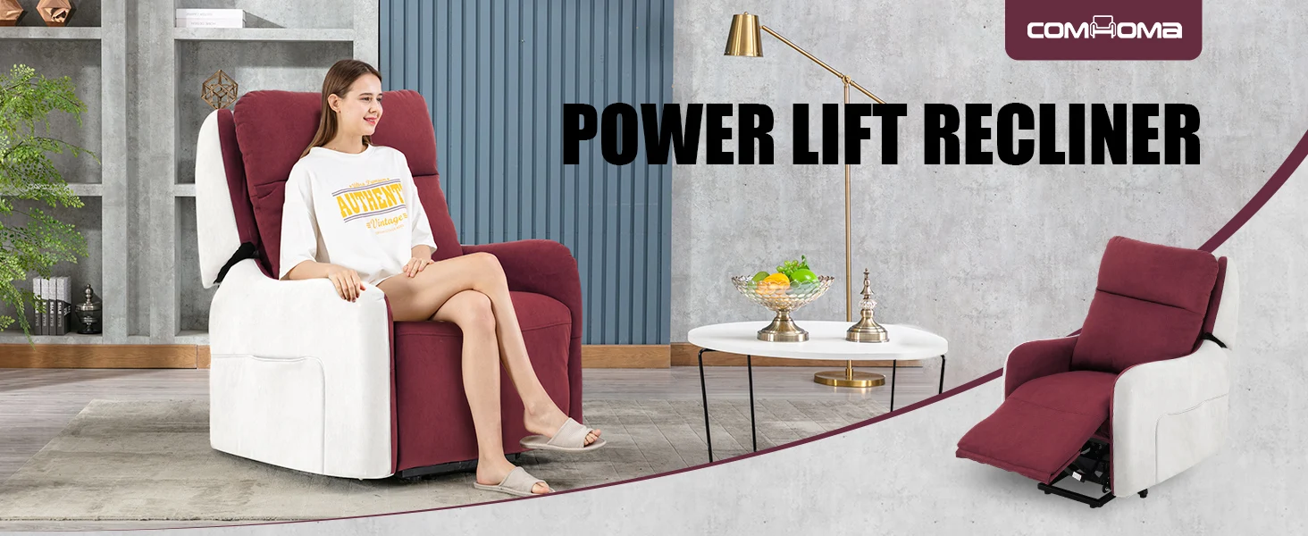 COMHOMA Electric Relax armchair Massage armchair with Power Lift SL Massage Function Rest armchair TV armchair fabric
