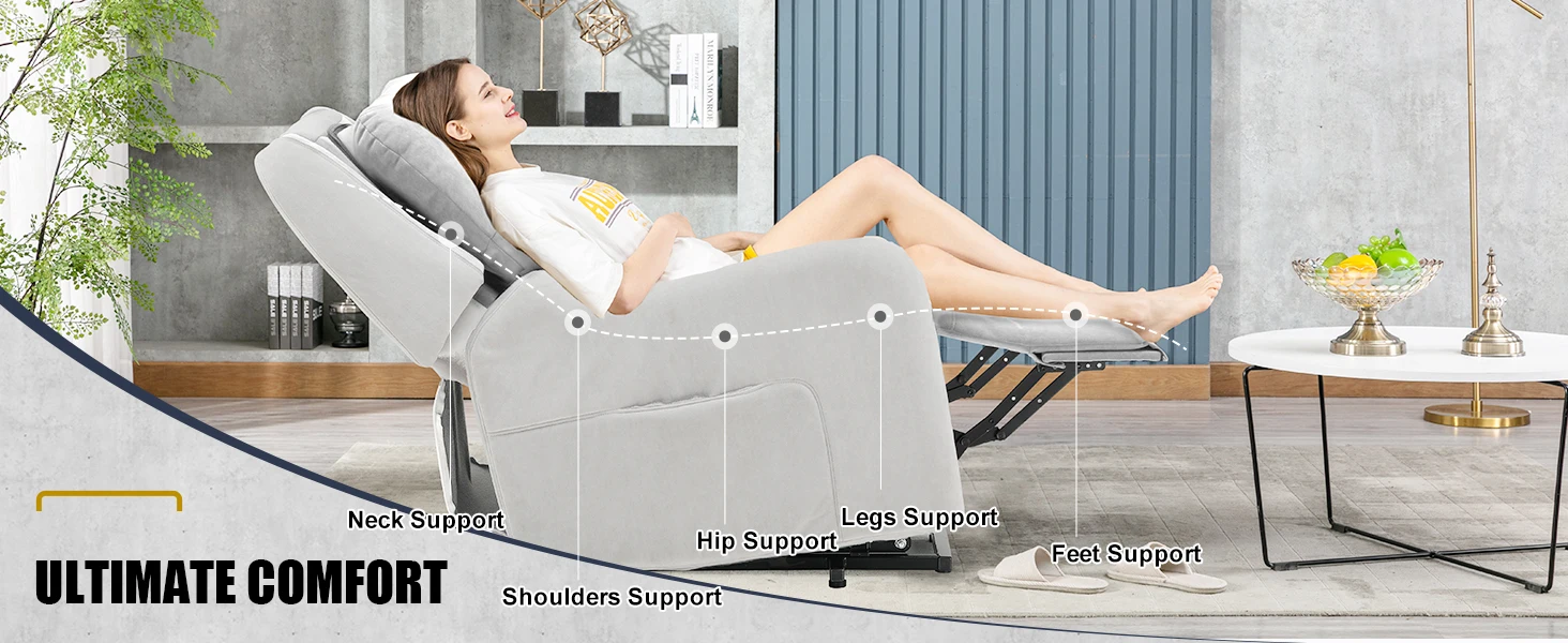COMHOMA Electric Relax armchair Massage armchair with Power Lift SL Massage Function Rest armchair TV armchair fabric