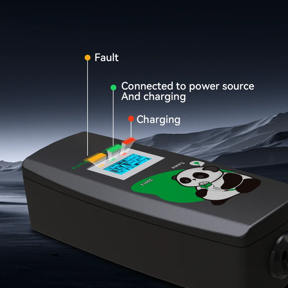 Khons 11kw Electric Car Charger 3Phase 16A Portable Charger Type2 EVSE Charging Box Cee Plug IEC62196 Electric Car Charger