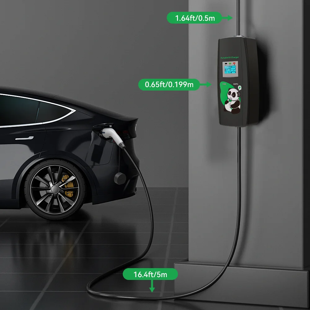 Khons 11kw Electric Car Charger 3Phase 16A Portable Charger Type2 EVSE Charging Box Cee Plug IEC62196 Electric Car Charger