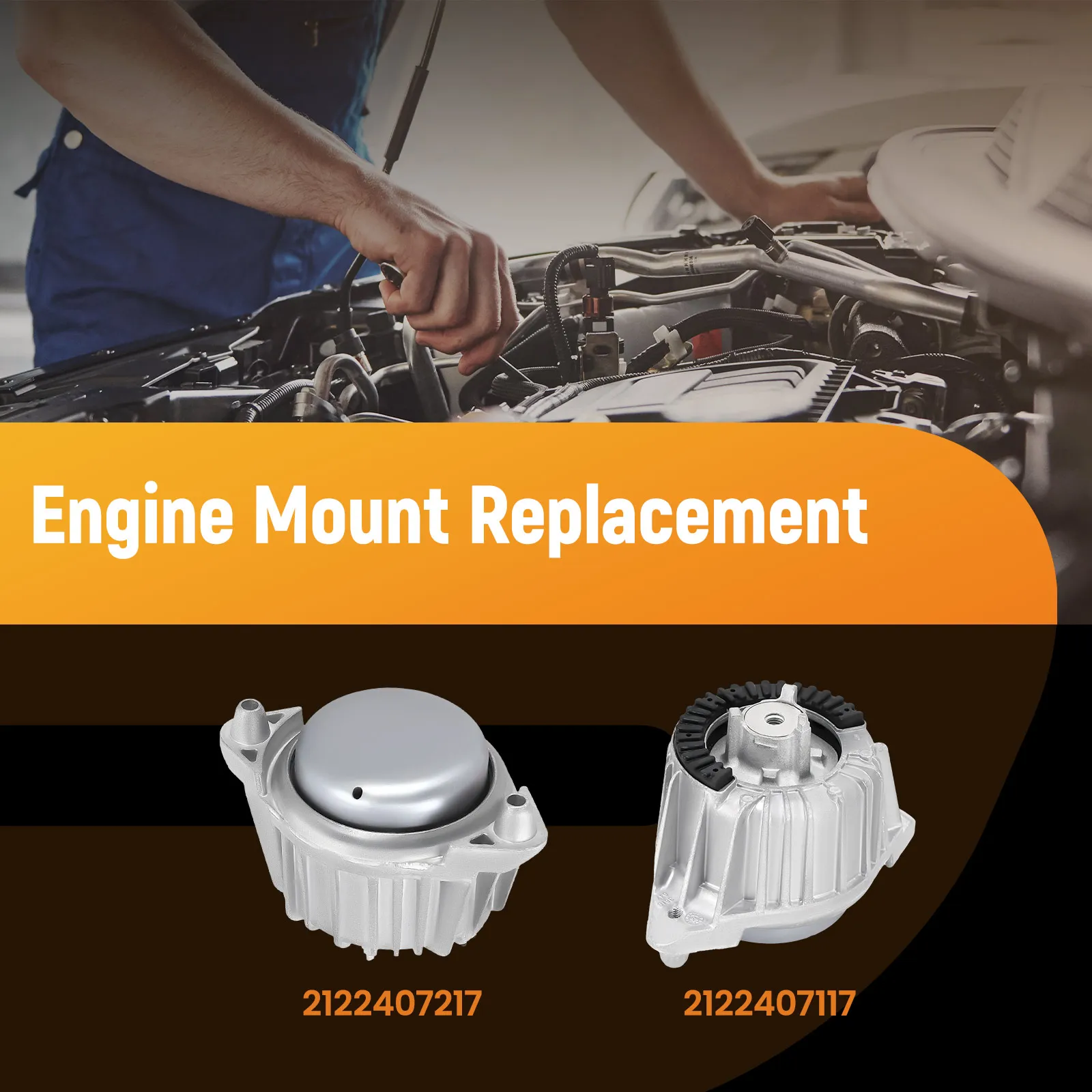 Front Engine Mount For Mercedes Benz C/E-Class W204 S204 W212 C218 2122406317