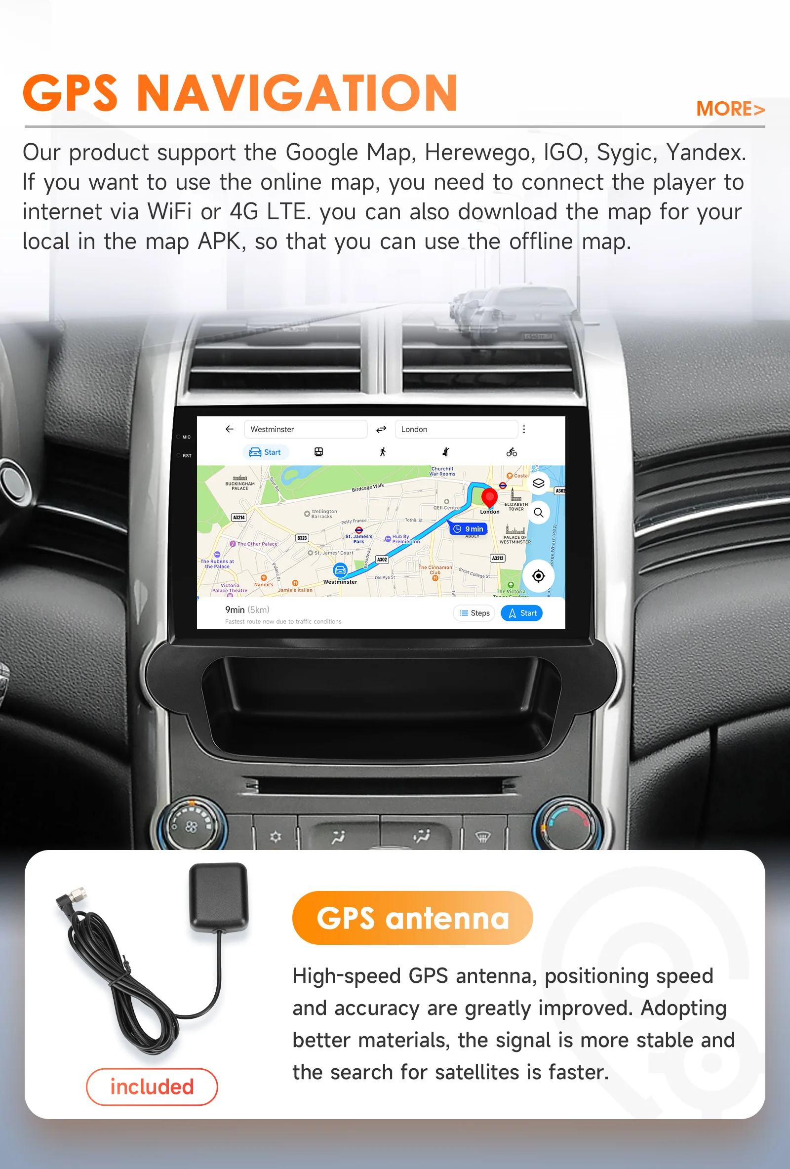 Hizpo Android Car Multimedia For Chevrolet Malibu 2012 2013 2014 2015 GPS Player Navigation Touch Screen Radio Carplay 2din DSP