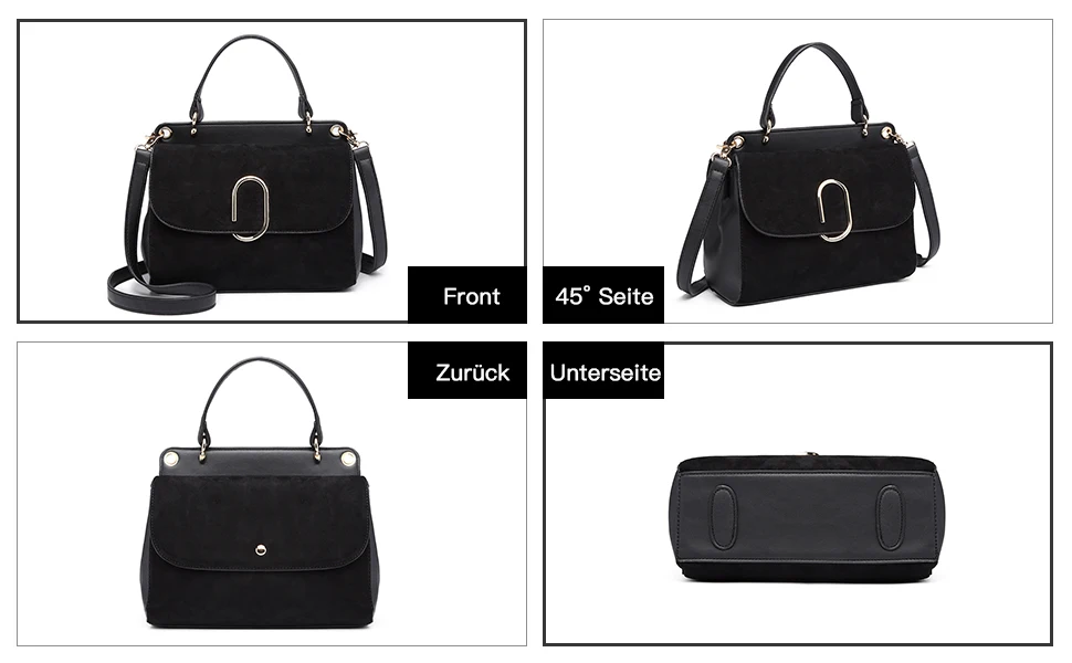 Miss Lulu Small Handbag WOMEN'S Elegant Shoulder bag shoulder bag Faux Leather Stylish Shopper FOR WOMEN'S