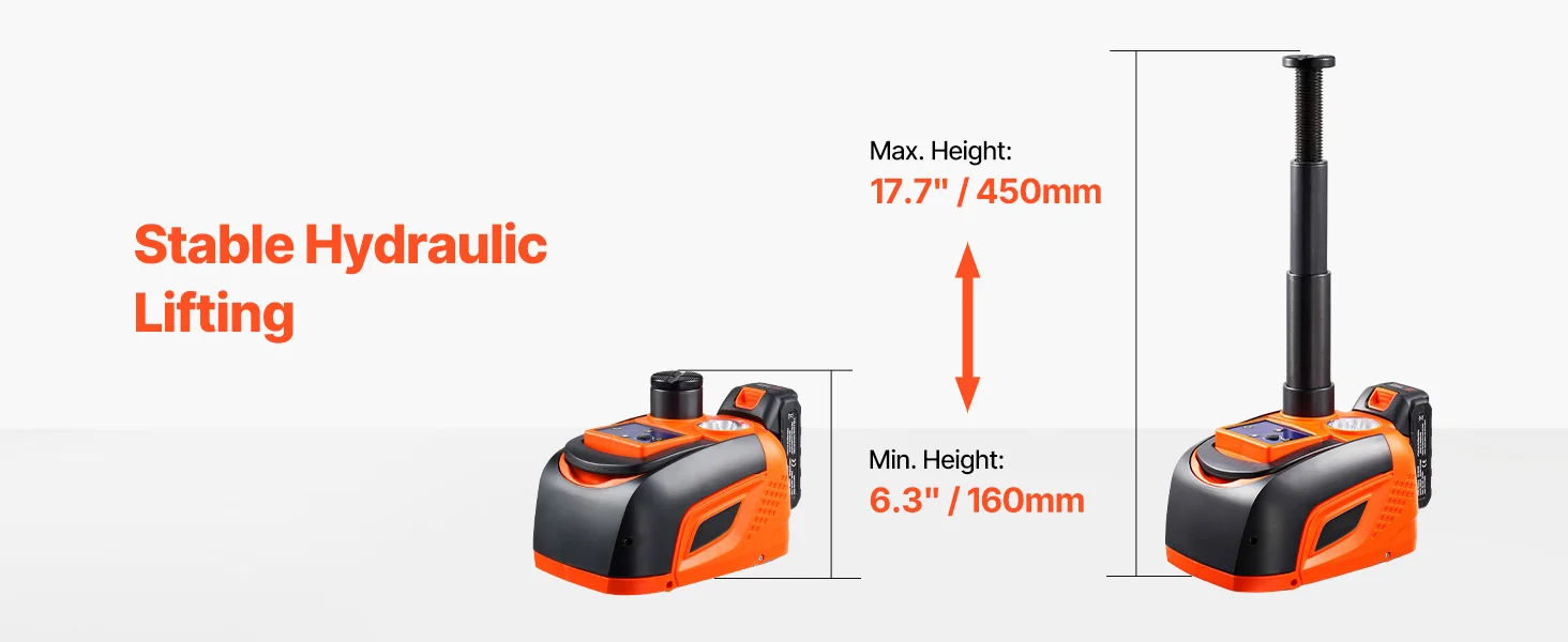 SucceBuy Electric Car Jack 5T Electric Scissor Jack with Electric Impact Wrench & LED Light & Remote Control for Sedan SUV Truck