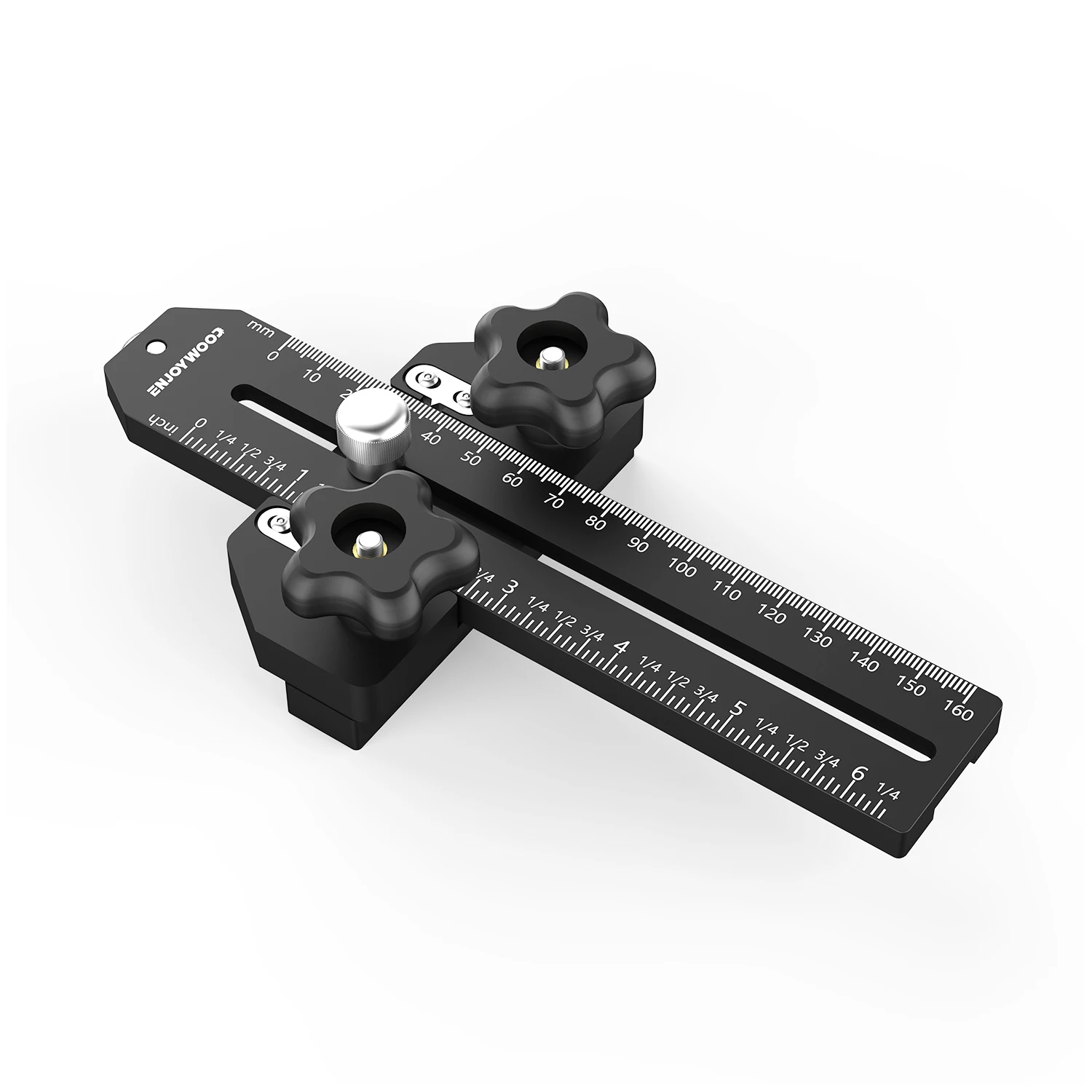 ENJOYWOOD 160mm Woodworking Thin Rip Jig Sliding Ruler Table Saw Jig Guide for Making Repetitive Narrow Thin Strip Cutting Limit