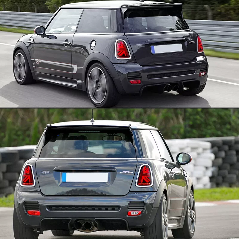 For Mini Cooper R56 R57 R58 R59 2007-2014 Red Lens Sequential LED Tail Lights Car Accessories Tirm Driving Lights