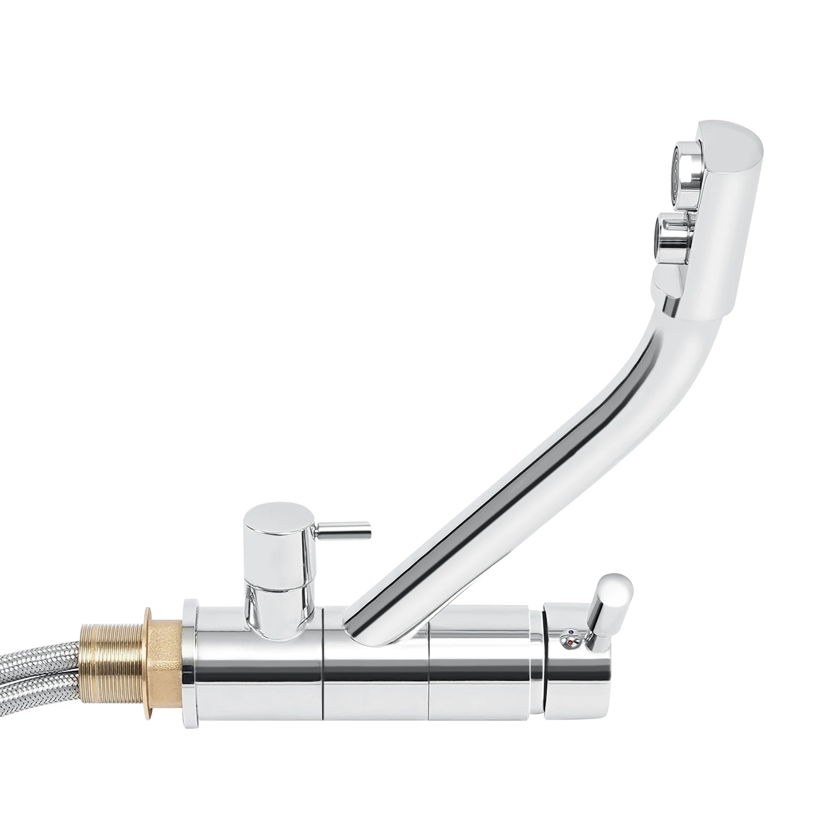 304 Stainless Steel Sink Double Open Hot and Cold Rotating Multi-function Washbasin Faucet