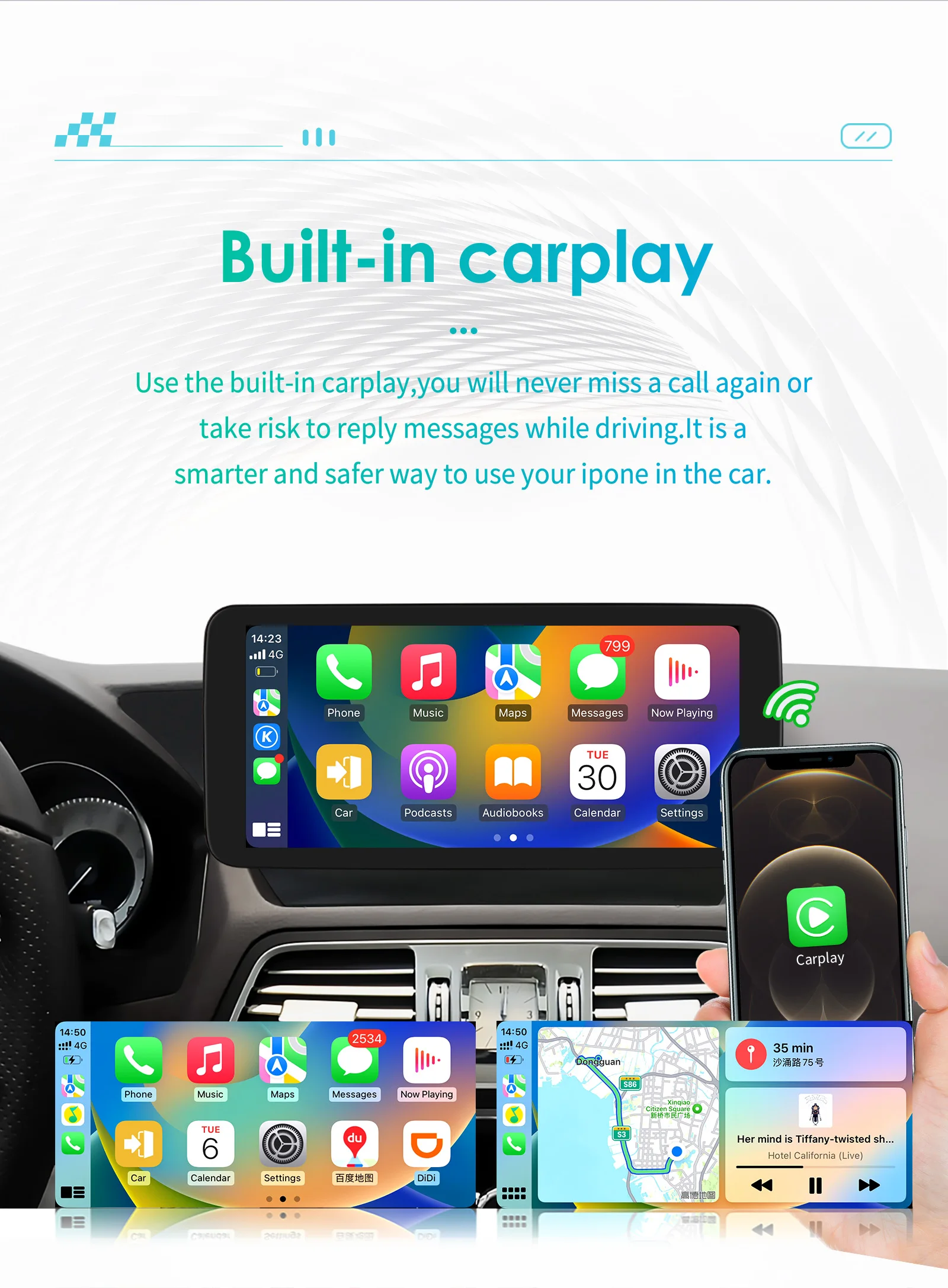 10.25"Carplay Android 13 Auto Car radio For Mercedes Benz E-Class C207 W207 A207 NTG 4.0 4.5 5.0 2-Door car intelligent system