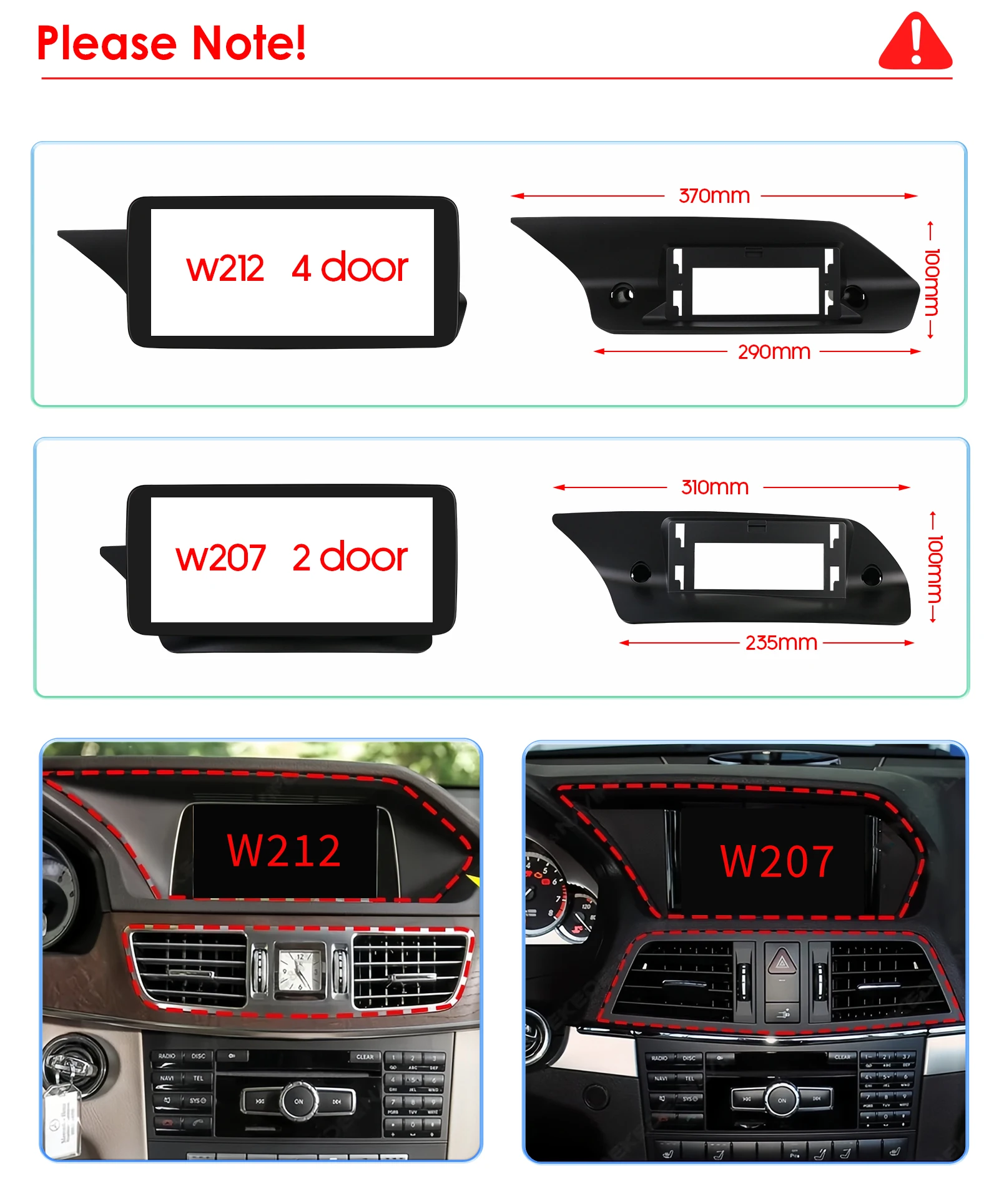 10.25"Carplay Android 13 Auto Car radio For Mercedes Benz E-Class C207 W207 A207 NTG 4.0 4.5 5.0 2-Door car intelligent system