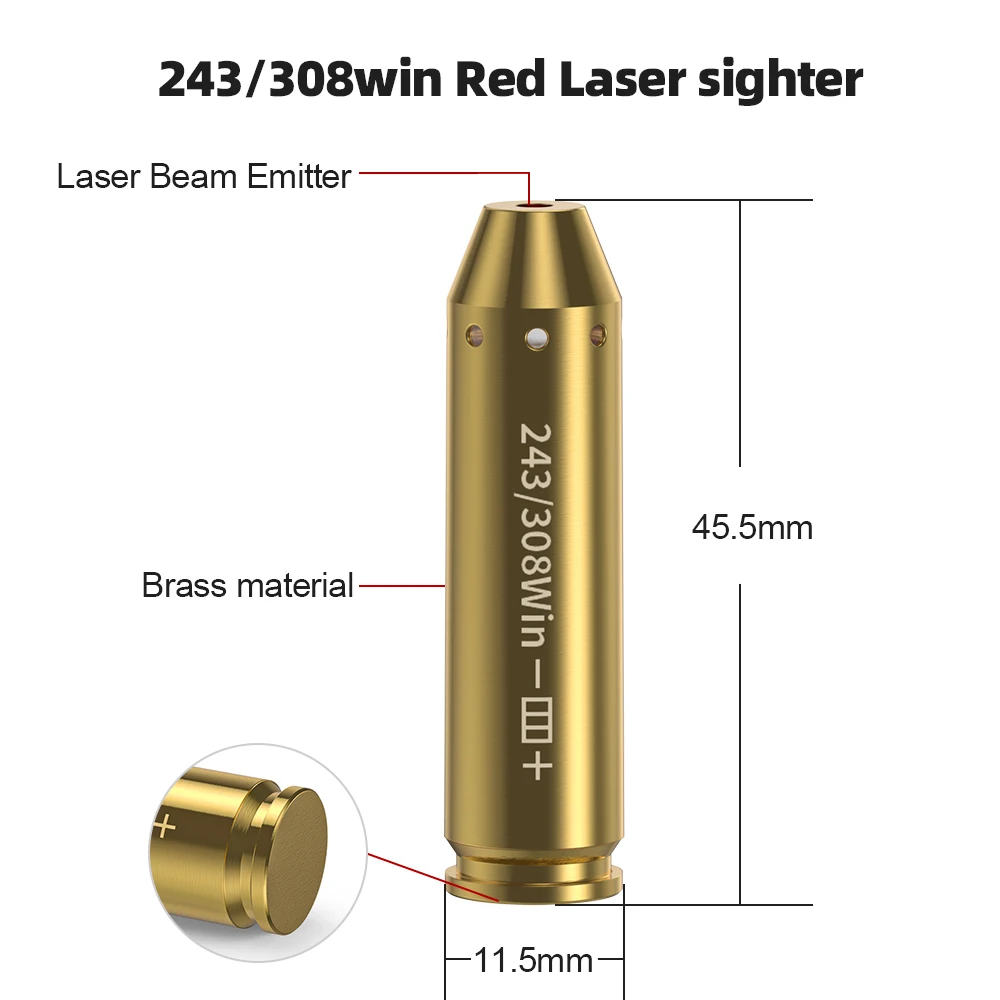 243 308WIN red light calibrator professional calibration use - dedicated for short-term calibration