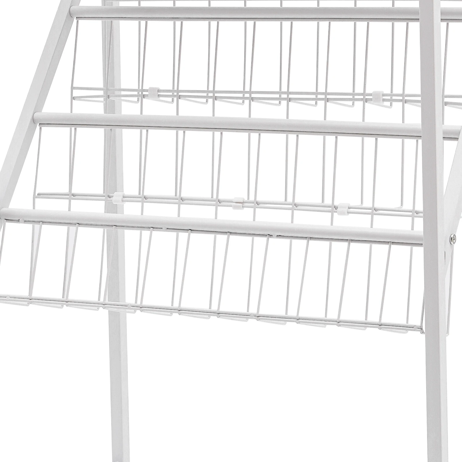 4 Tier Bookcase Multi-Purpose Organiser with Flip-Top Door Storage Shelf with Adjustable Feet and Universal Wheels 55*28*120 cm