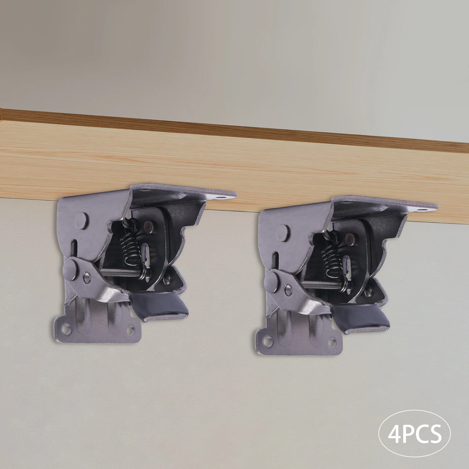 4 Pcs Folding Brakcet 0°-90° Self Locking Folding Bracket Hinge Furniture Table Folding Hinge Extension Bracket