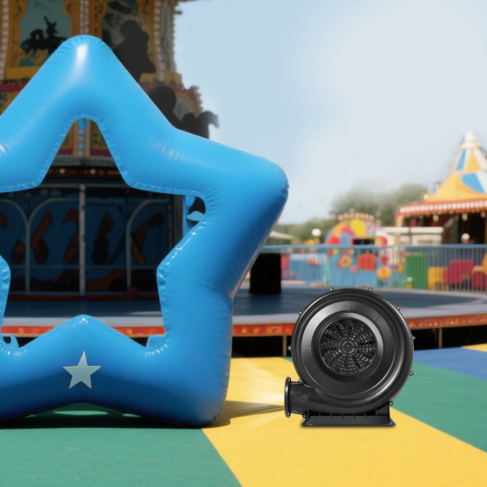 Inflatable Bouncy Castle Blower| Electric Air Blower| Continuous Pump Fan Blower| 370W