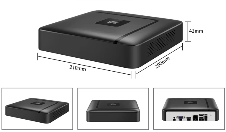 Smar H.265 CCTV NVR Face Detection 10CH 16CH 32CH 36CH Max 4K Output Security Video Recorder Motion Detect P2P Onvif XMEye APP