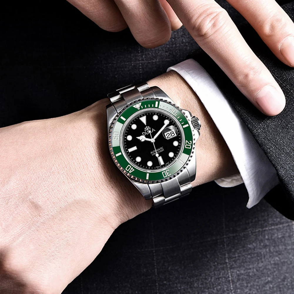 DUKA 2025 New Diving Men's Watches Luxury Men Mechanical Wristwatch NH35 Automatic Watch For Men Sapphire Luminous Ceramic Bezel