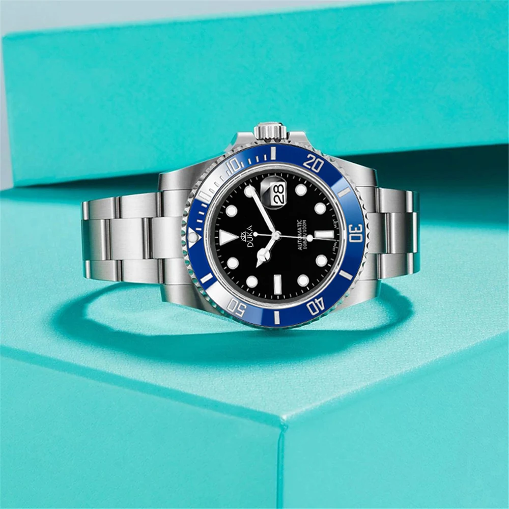 DUKA 2025 New Diving Men's Watches Luxury Men Mechanical Wristwatch NH35 Automatic Watch For Men Sapphire Luminous Ceramic Bezel