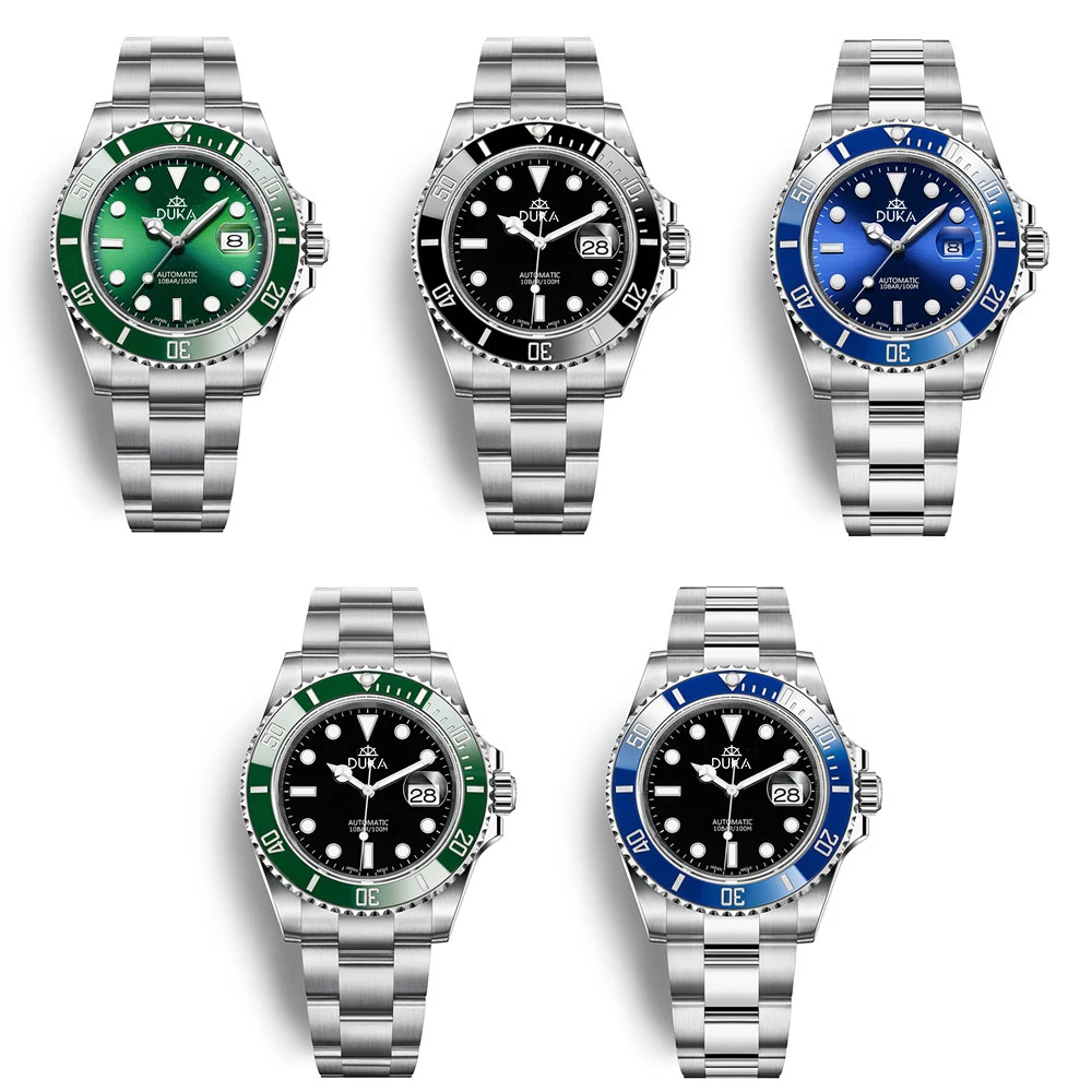 DUKA 2025 New Diving Men's Watches Luxury Men Mechanical Wristwatch NH35 Automatic Watch For Men Sapphire Luminous Ceramic Bezel