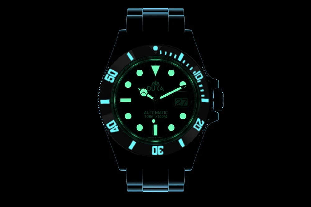 DUKA 2025 New Diving Men's Watches Luxury Men Mechanical Wristwatch NH35 Automatic Watch For Men Sapphire Luminous Ceramic Bezel