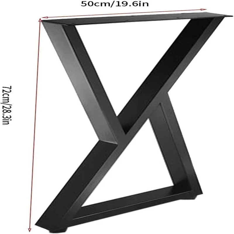 Square Tube Table Legs - 28 Inch Replacement Legs for Coffee Table, Sturdy and Durable, Perfect for Dining Tables, Set of 2