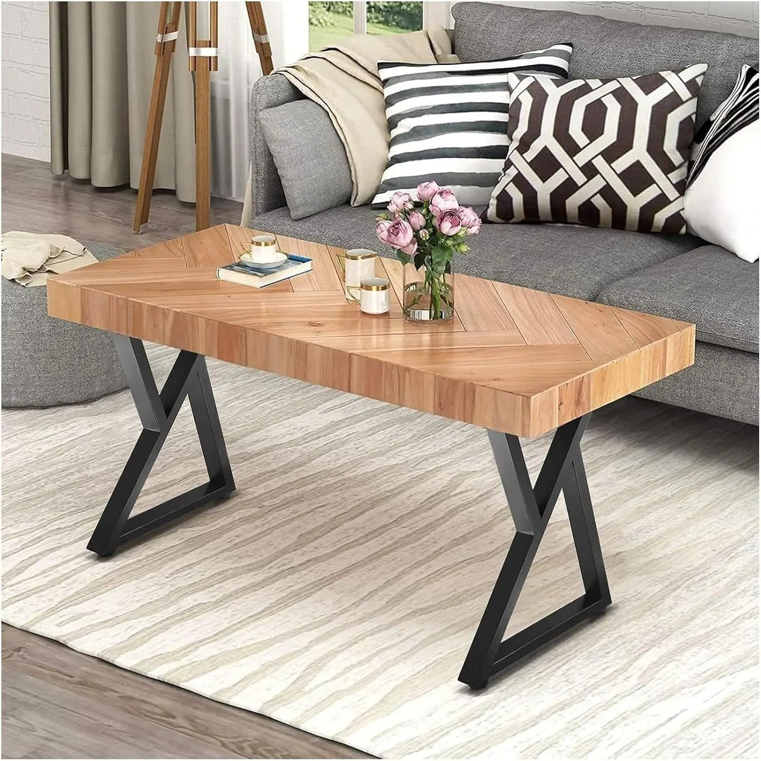 Square Tube Table Legs - 28 Inch Replacement Legs for Coffee Table, Sturdy and Durable, Perfect for Dining Tables, Set of 2