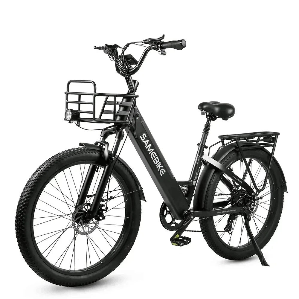 SAMEBIKE RS-A01 PLUS Electric Bike 750W 48V14AH Removable Lithium Battery City Adult Electric Bicycle 26inch Tire Mountain Ebike