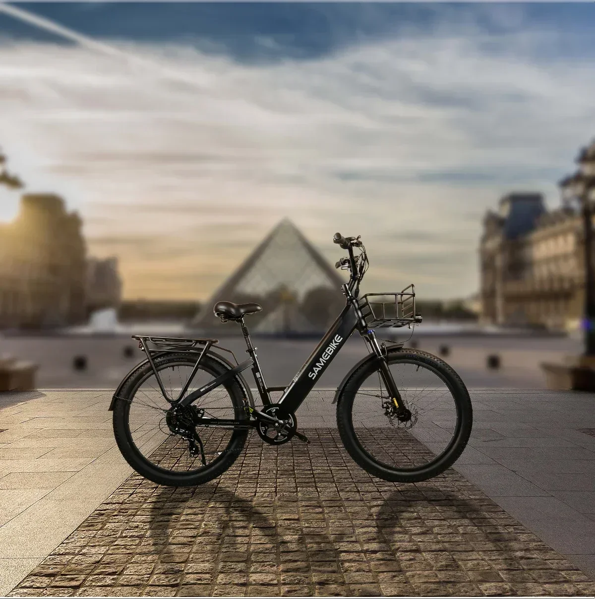 SAMEBIKE RS-A01 PLUS Electric Bike 750W 48V14AH Removable Lithium Battery City Adult Electric Bicycle 26inch Tire Mountain Ebike