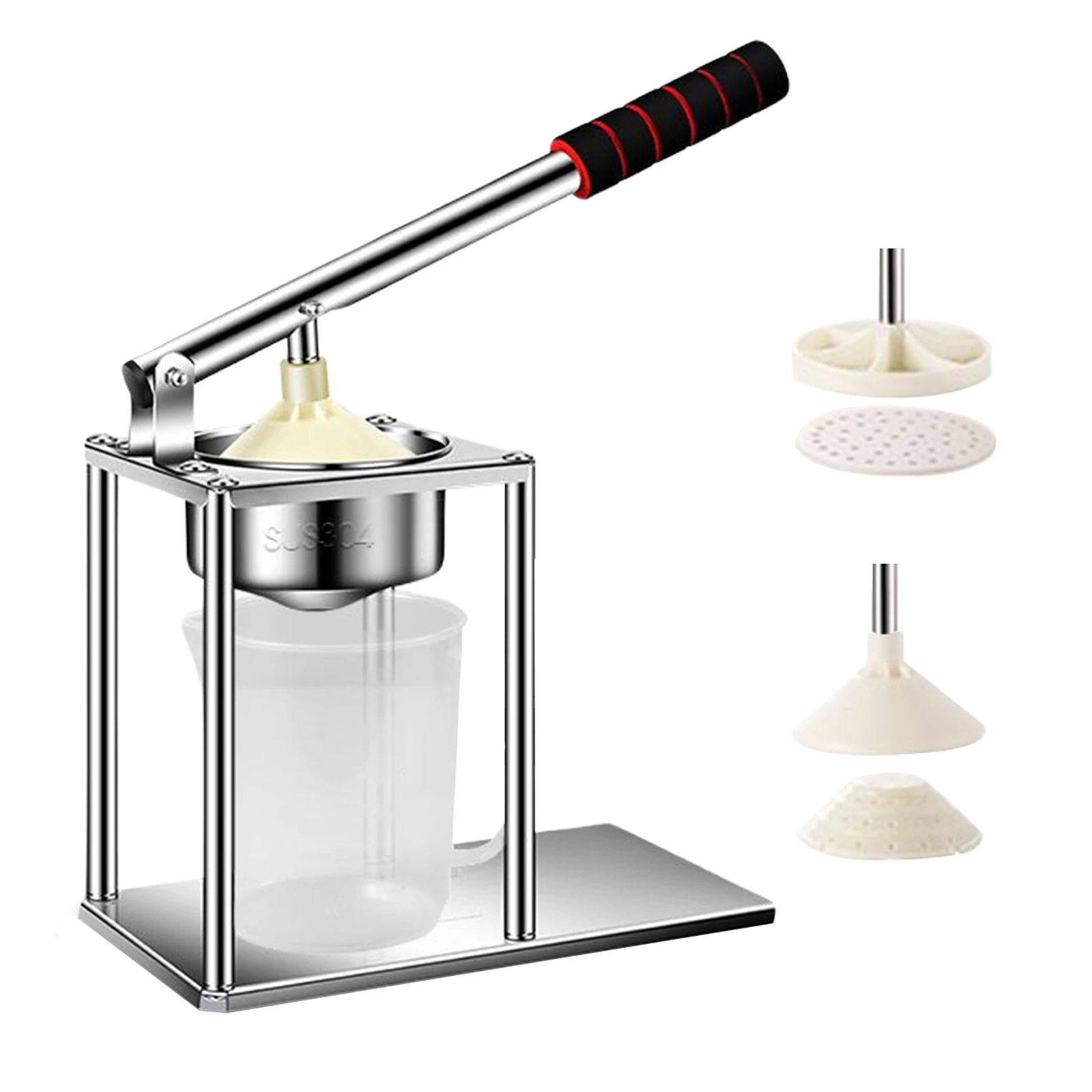 Manual Orange Squeezer 304 Stainless Steel Food Grade Minimalist Compact Ergonomic EVA Handle