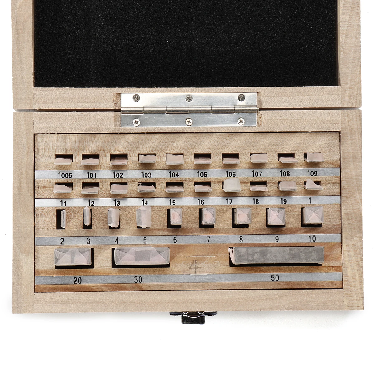 32pcs Block Gauge Set Steel Metric Woodworking Gage 0 Slip Inspection Block 1.005-50mm Caliper Tool for Inspection & Measurement