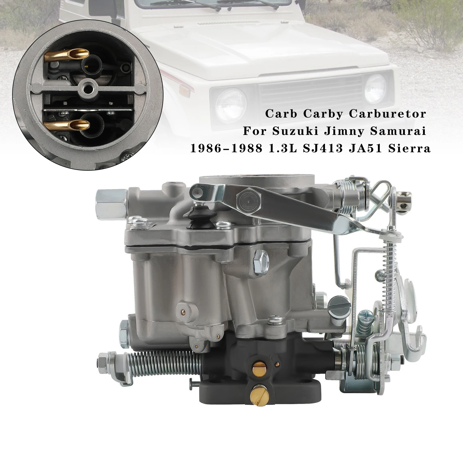 Artudatech Carb Carby Carburetor For Suzuki Jimny Samurai 1986-1988 1.3L SJ413 JA51 Sierra