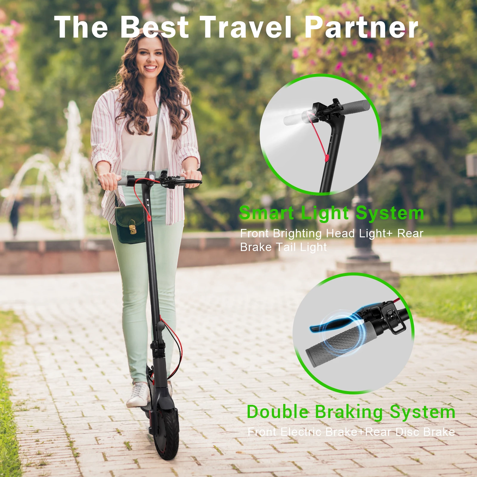 AOVOPRO M365PRO Max Motor Electric Scooter for Adults 35KM Long Range Fast Speed Folding Electric Scooter 8.5 Inch Scooter
