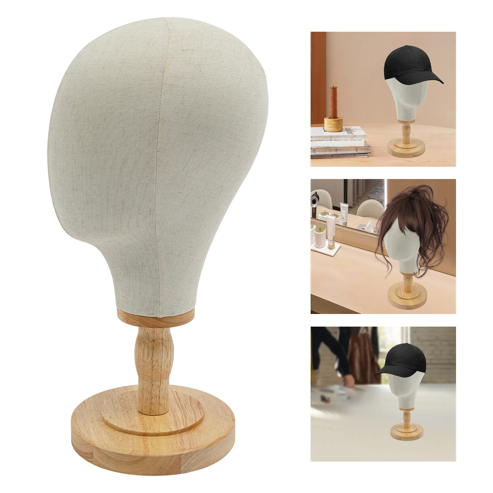 Wig Head Stand Mannequin Head for Hats Model Head for Wigs&Hats Wig Stand Holder