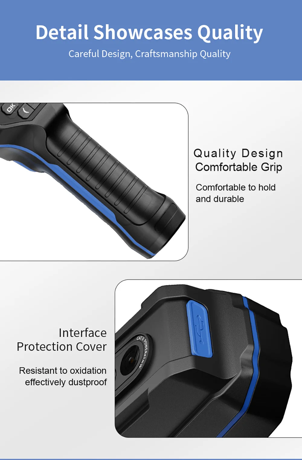 NOYAFA NF-524 Thermal Imager Camera Professional Handheld 120*90 Resolution -10~400℃ 8 Color Palette Save Pictures PC analysis