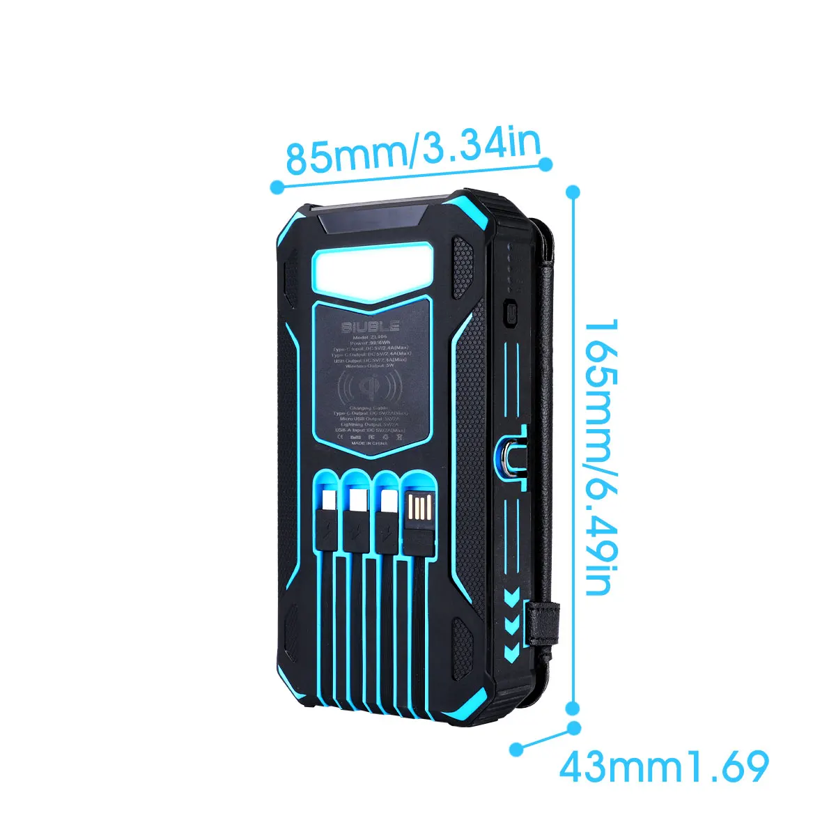 26800mAh Solar Power Bank Fast Wireless Charger Powerbank for iPhone 16 Samsung S24 Huawei Xiaomi PD 18W Fast Charging Powerbank