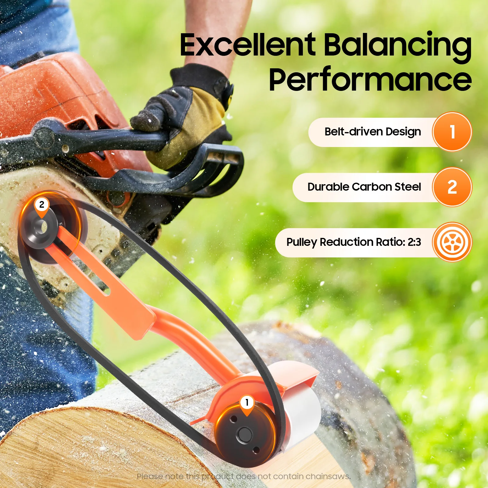 Log Debarker Chainsaw Attachment Wood Debarking Peeler Tool with Grooving Notcher Multi-Use Steel Peeler for Farm Forestry
