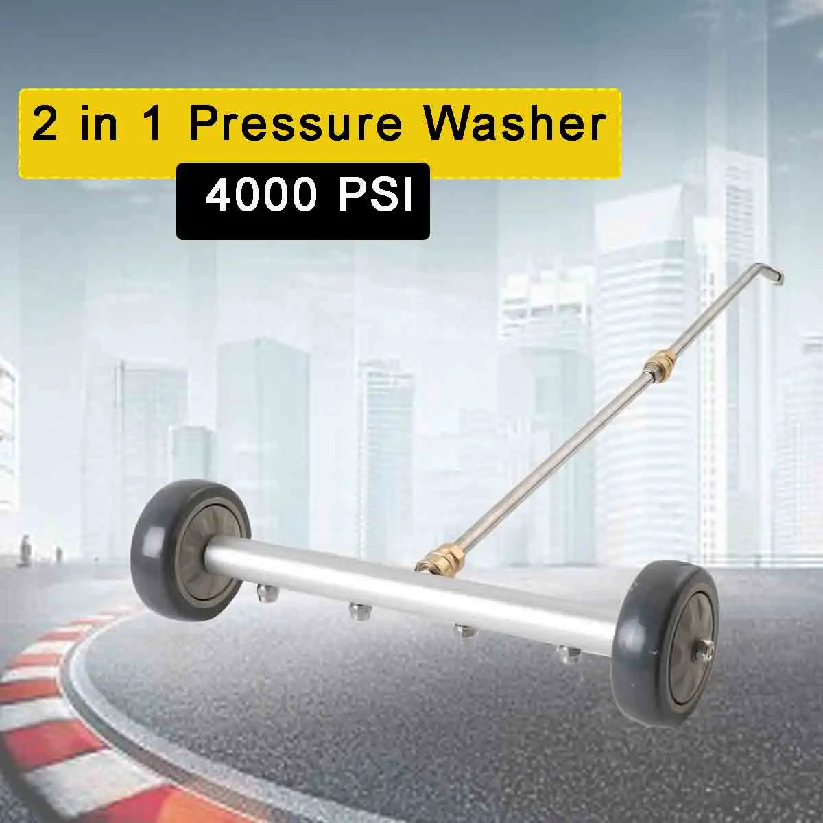 4000 PSI Pressure Washer Cleaner Power Washer Wash The Bottom Under Car Water Broom with Washer Nozzles Car Cleaning Tools
