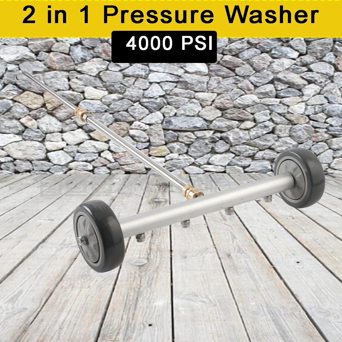 4000 PSI Pressure Washer Cleaner Power Washer Wash The Bottom Under Car Water Broom with Washer Nozzles Car Cleaning Tools