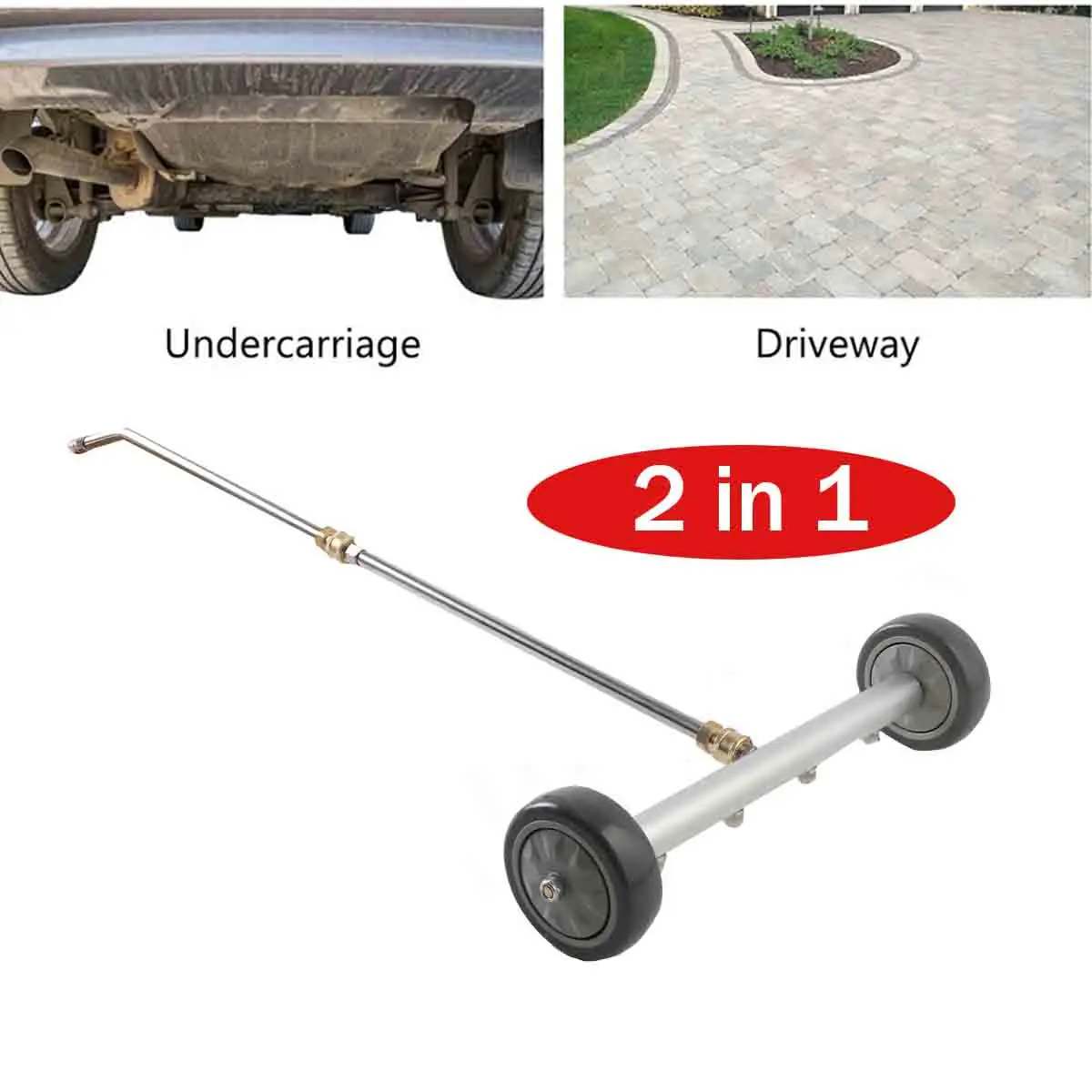4000 PSI Pressure Washer Cleaner Power Washer Wash The Bottom Under Car Water Broom with Washer Nozzles Car Cleaning Tools