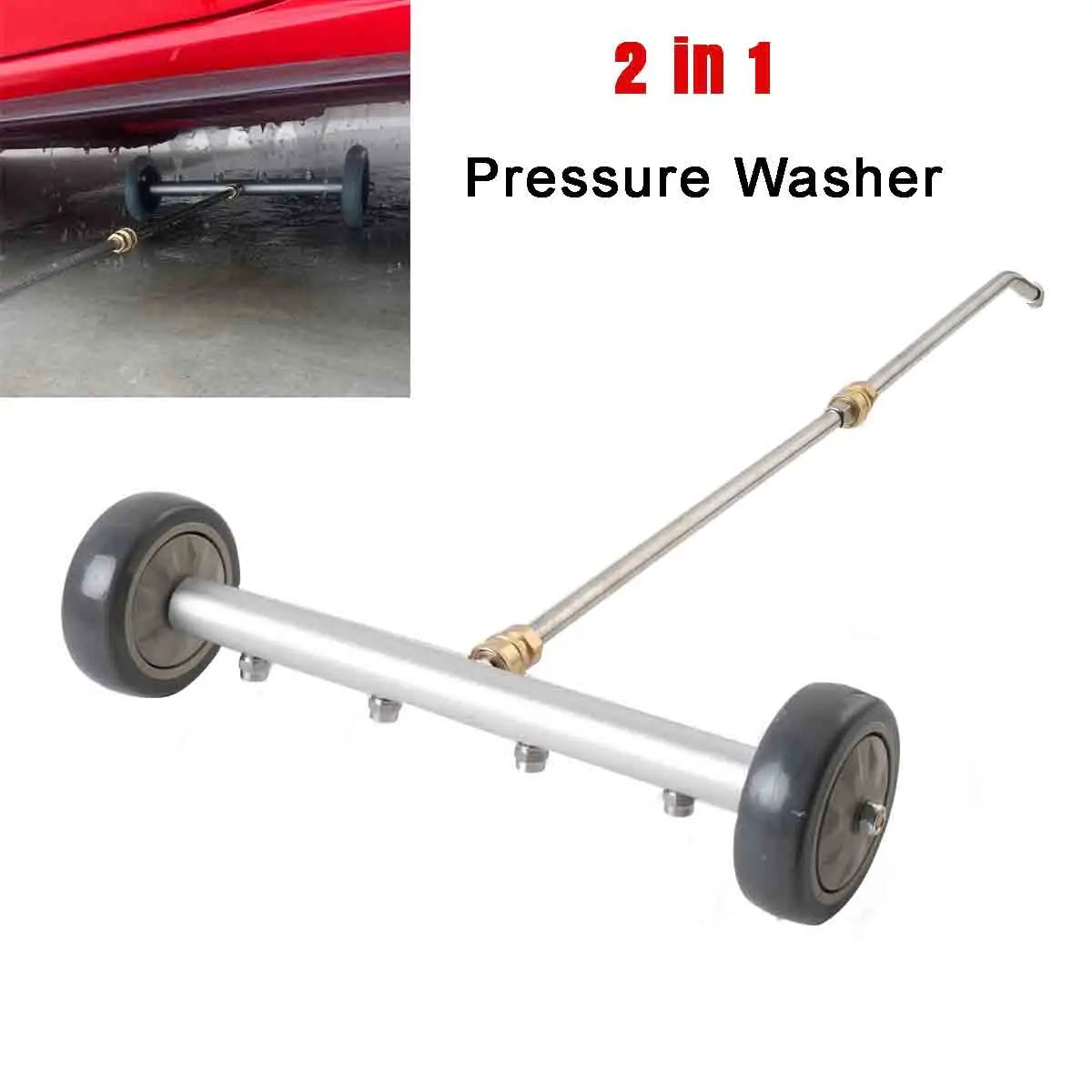 4000 PSI Pressure Washer Cleaner Power Washer Wash The Bottom Under Car Water Broom with Washer Nozzles Car Cleaning Tools