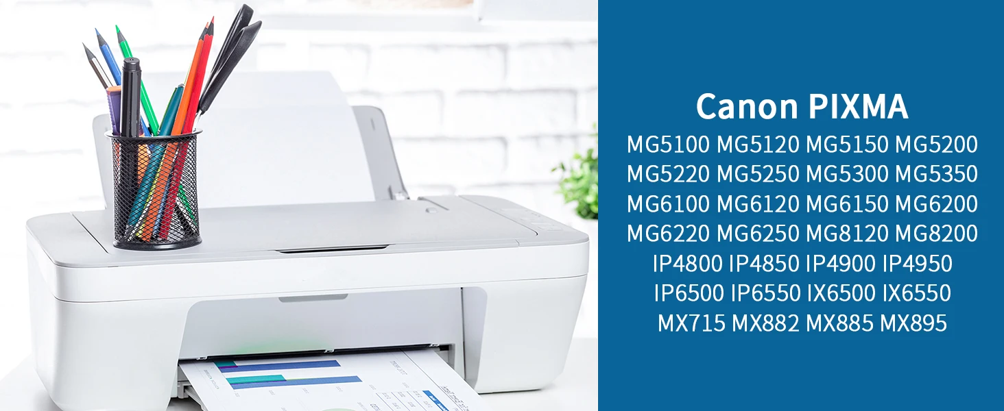 Jhaan 525XL 526XL Multipack 20P Ink Cartridges Compatible with Canon Pixma IP4850 IP4900 IP4950 MG6250 MG8150 MG8250 MX885 MX895